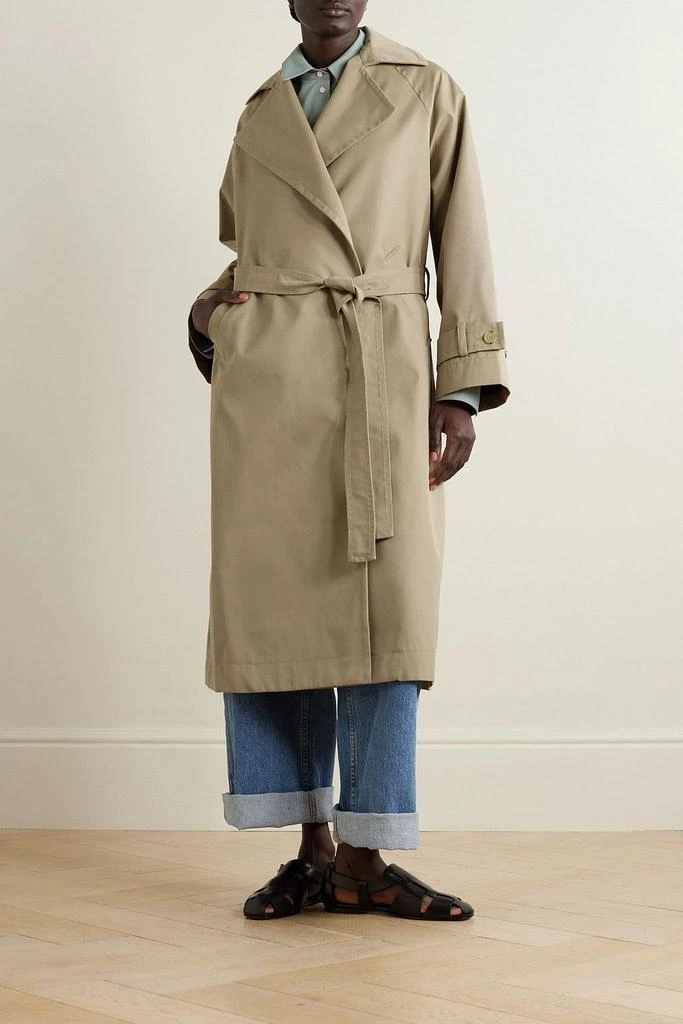 商品BOUGUESSA|Kai oversized belted cotton-gabardine trench coat,价格¥3484,第2张图片详细描述