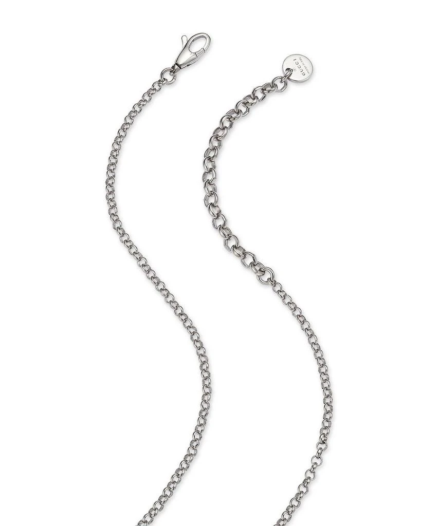 Sterling Silver Interlocking G Pendant Necklace, 17.5" 商品