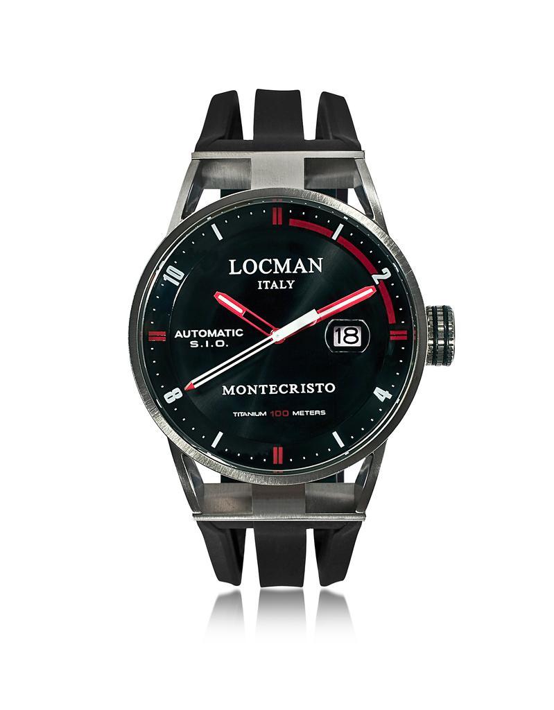 商品Locman 洛克曼|Montecristo 不锈钢和钛自动男士手表配硅胶表带,价格¥4581,第1张图片