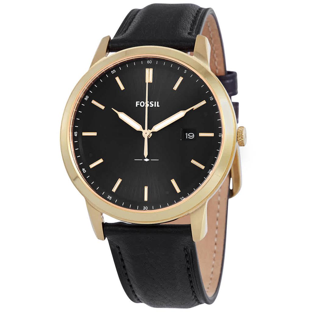 Fossil Minimalist Quartz Black Dial Mens Watch FS5840商品第1张图片规格展示