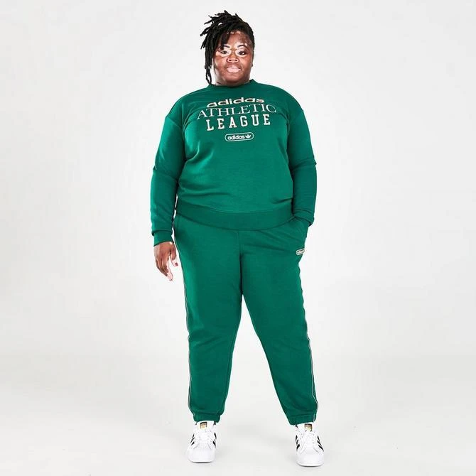 商品Adidas|Women's adidas Originals Retro Luxury Crewneck Sweatshirt (Plus Size),价格¥305,第2张图片详细描述