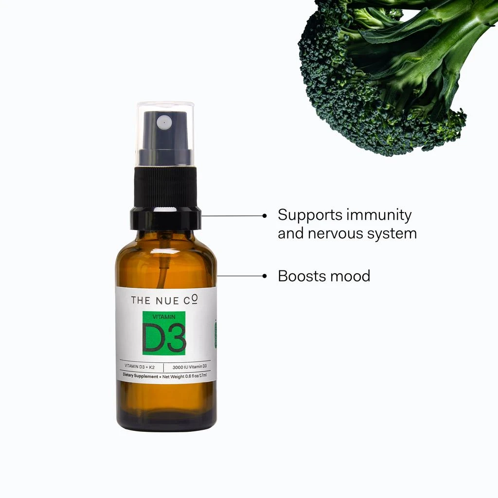 商品The Nue Co.|The Nue Co. Vitamin D Immunity Boosting Spray 17ml,价格¥210,第3张图片详细描述