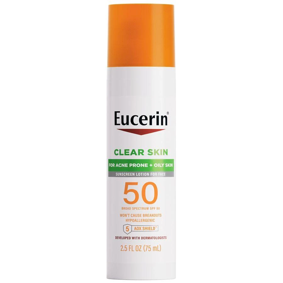 商品Eucerin|Face Sunscreen Lotion SPF 50 For Acne Prone Oily Skin,价格¥148,第1张图片