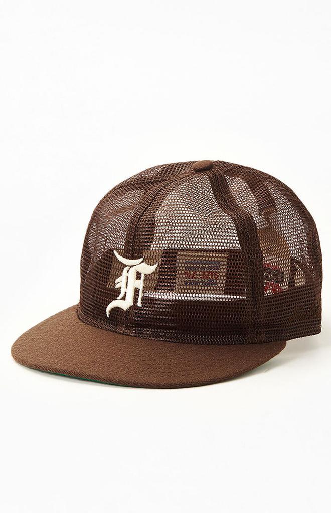 商品Essentials|x New Era Brown Mesh 59Fifty Hat,价格¥468,第6张图片详细描述