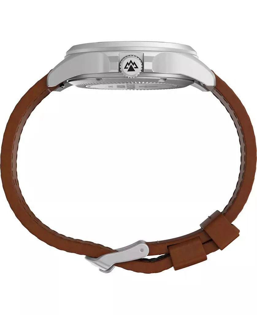 商品Timex|Men's Solar Brown Leather Strap Watch 41 mm,价格¥1266,第2张图片详细描述