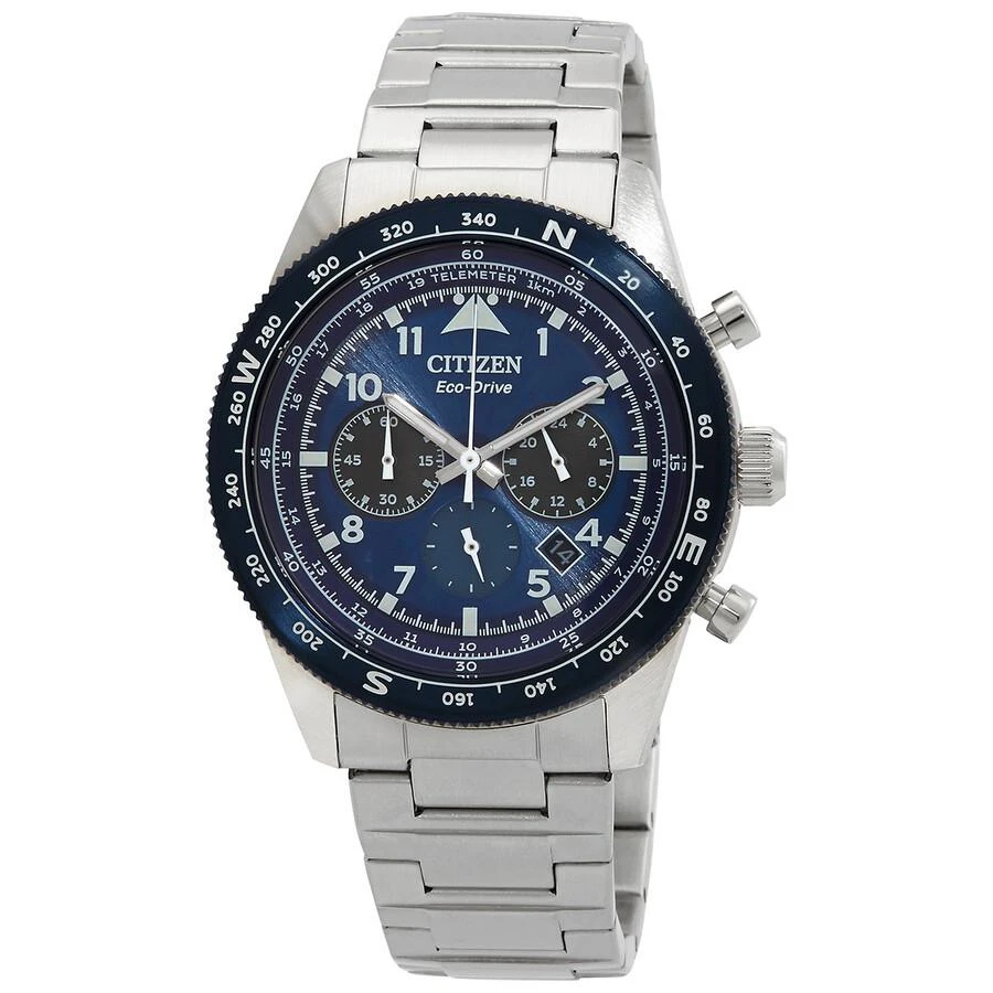 商品Citizen|Chronograph Eco-Drive Blue Dial Men's Watch CA4554-84L,价格¥1729,第1张图片