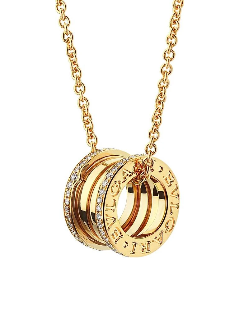商品BVLGARI|B.Zero1 18K Yellow Gold & 0.41 TCW Diamond Pendant Necklace,价格¥67581,第4张图片详细描述