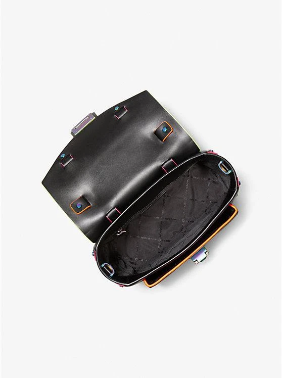 商品Michael Kors|Manhattan Medium Contrast-Trim Leather Satchel,价格¥1037,第2张图片详细描述