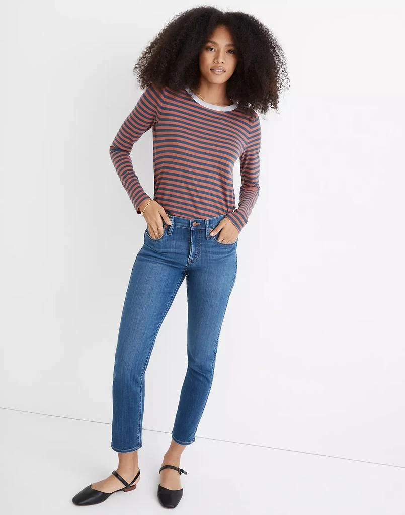 商品Petite Mid-Rise Stovepipe Jeans in Leman Wash: TENCEL|Denim Edition,价格¥320,第1张图片