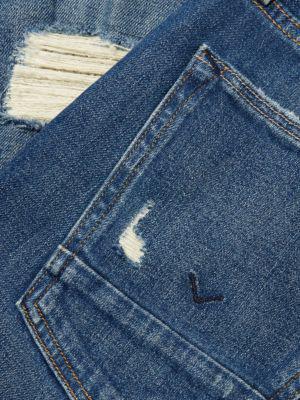 商品Hudson|Zack Distressed Skinny Jeans,价格¥640-¥789,第6张图片详细描述
