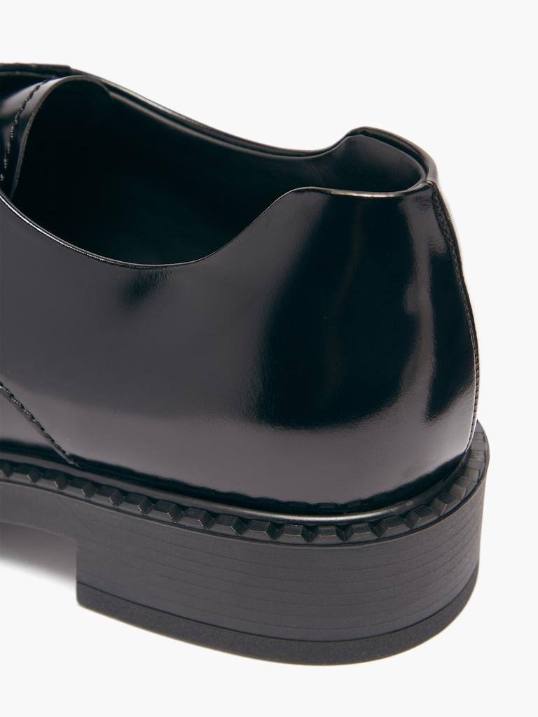 Platform-sole leather Derby shoes商品第6张图片规格展示
