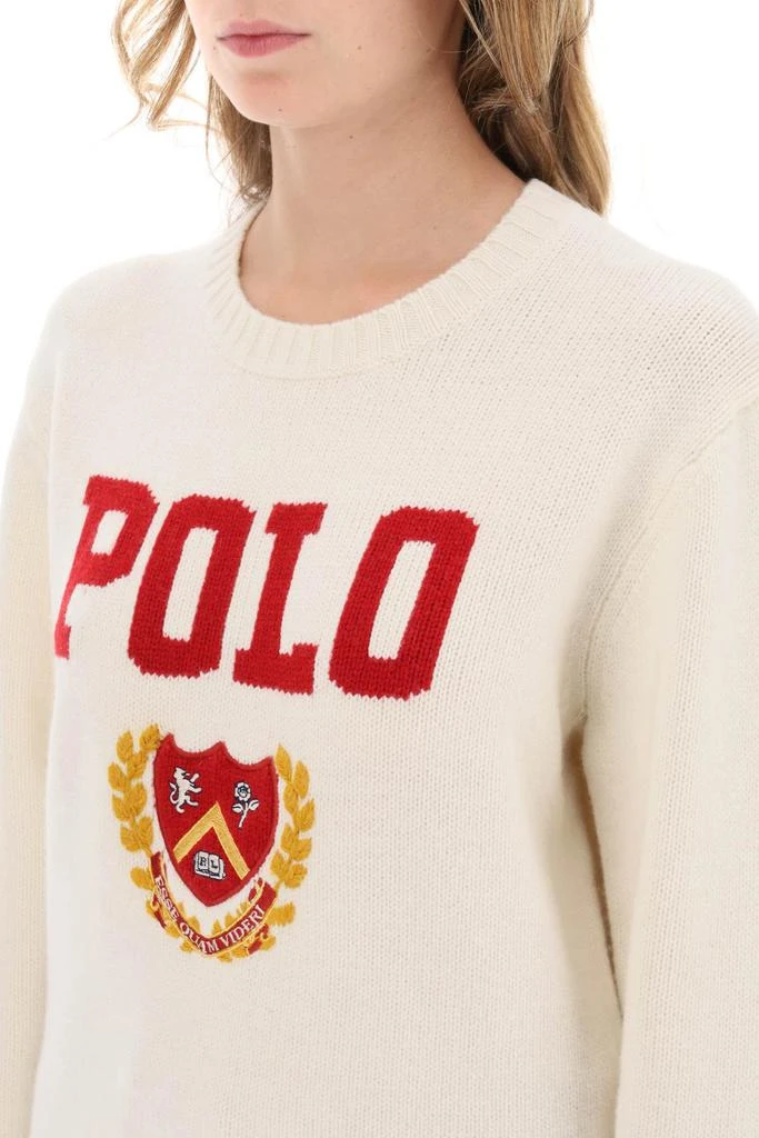 商品Ralph Lauren|Polo ralph lauren sweater with embroidered crest,价格¥1785,第4张图片详细描述