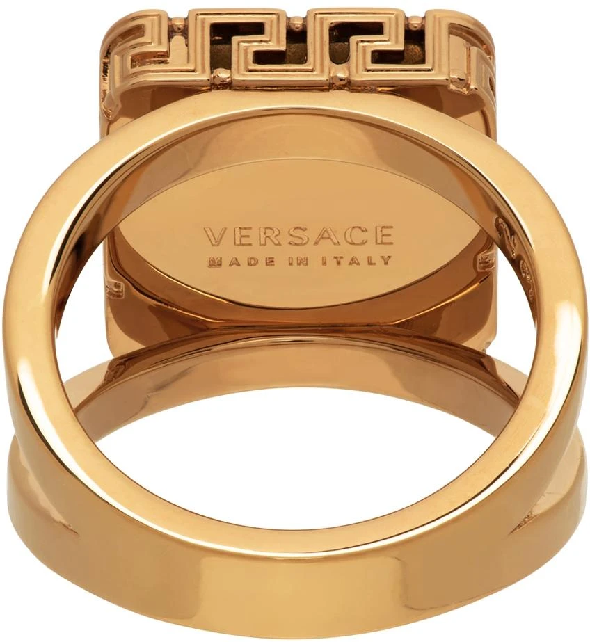 商品Versace|Gold Greca Gem Ring,价格¥1440,第4张图片详细描述
