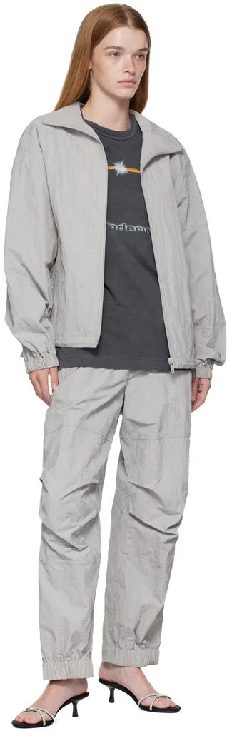 商品Alexander Wang|Gray Flocked Track Pants,价格¥1559,第4张图片详细描述