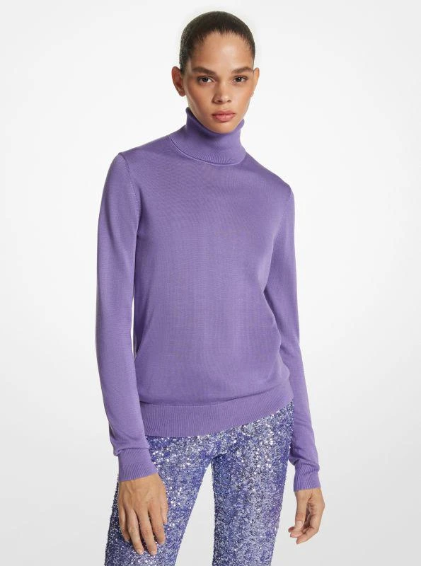 商品Michael Kors|Featherweight Silk Turtleneck Sweater,价格¥1777,第1张图片