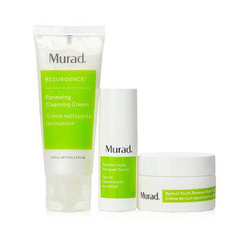 Revive Anywhere With Murad Set: Renewing Cleansing Cream 45ml+ Renewal Serum 10ml+ Renewal Night Cream 15m商品第1张图片规格展示