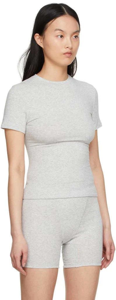 商品SKIMS|Grey Cotton 2.0 Jersey T-Shirt,价格¥431,第2张图片详细描述