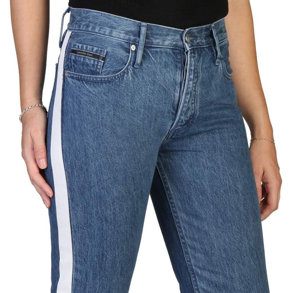 商品Calvin Klein|Calvin Klein Cotton Solid Color Jeans,价格¥626,第5张图片详细描述