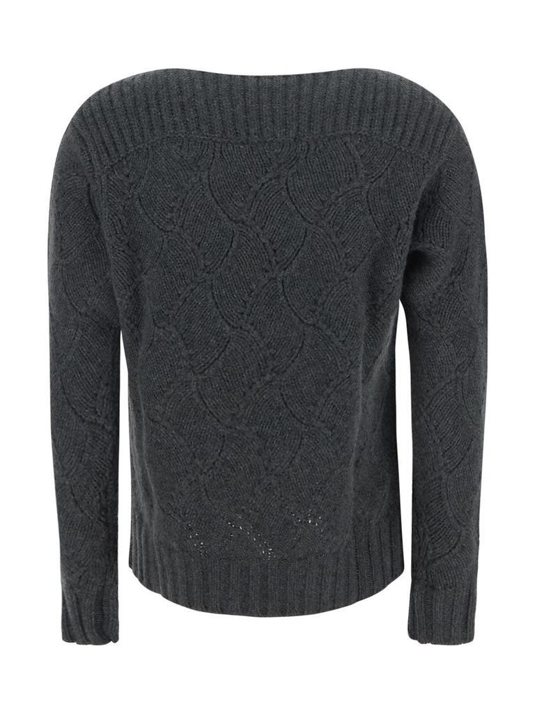 商品DRUMOHR|Grey Cashmere Pullover,价格¥4344,第4张图片详细描述