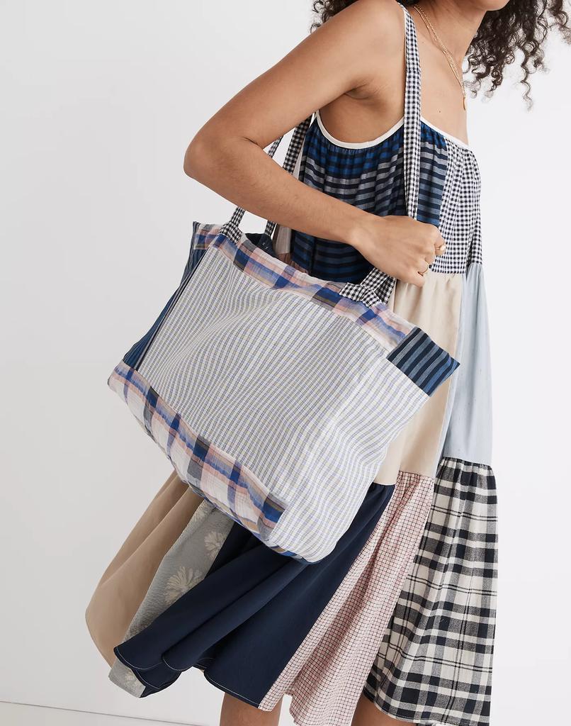 商品Madewell|Madewell x La Réunion Upcycled Patchwork Tote Bag,价格¥1450,第5张图片详细描述