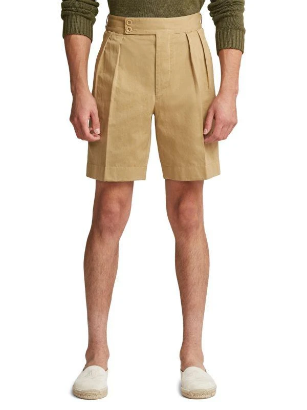 商品Ralph Lauren|Holden Twill Pleated Bermuda Shorts,价格¥826,第1张图片