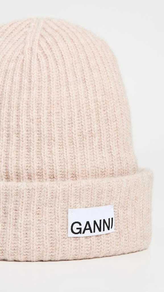 商品Ganni|GANNI 罗纹针织毛线帽,价格¥705,第2张图片详细描述