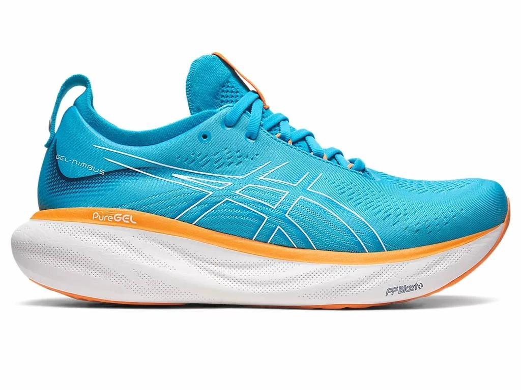 商品Asics|Men's Gel Nimbus 25 Running Shoes In Island Blue/sun Peach,价格¥1008,第2张图片详细描述