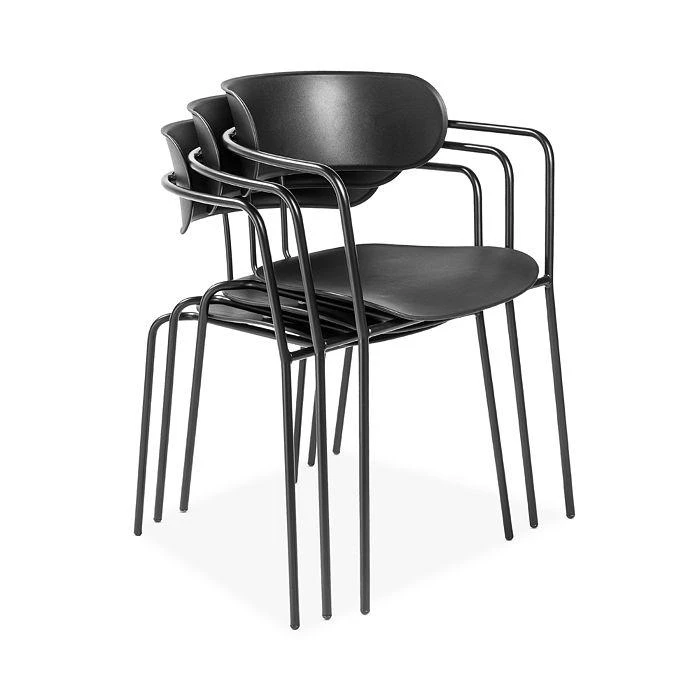 商品Euro Style|Paris Stacking Armchair, Set of 4,价格¥3198,第3张图片详细描述