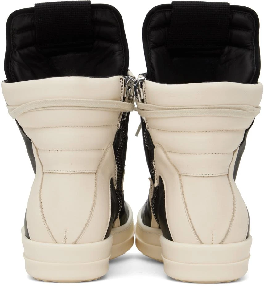 商品Rick Owens|Black & Off-White Geobasket Sneakers,价格¥9079,第2张图片详细描述