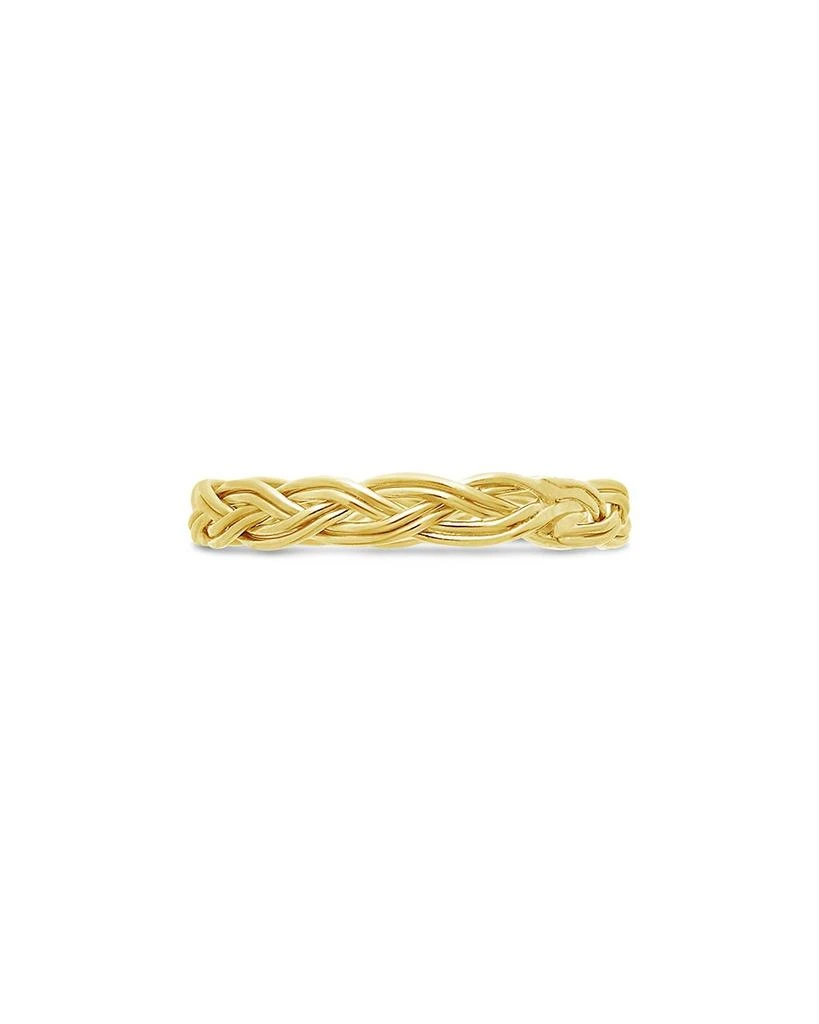 商品Sterling Forever|Sterling Silver Braided Twist Band,价格¥203,第4张图片详细描述