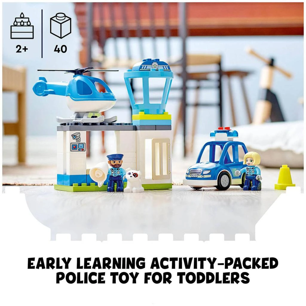 LEGO DUPLO Rescue Police Station & Helicopter Toy Set (10959) 商品