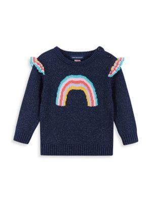 Baby Girl's 2-Piece Rainbow Sweater & Pants Set商品第3张图片规格展示