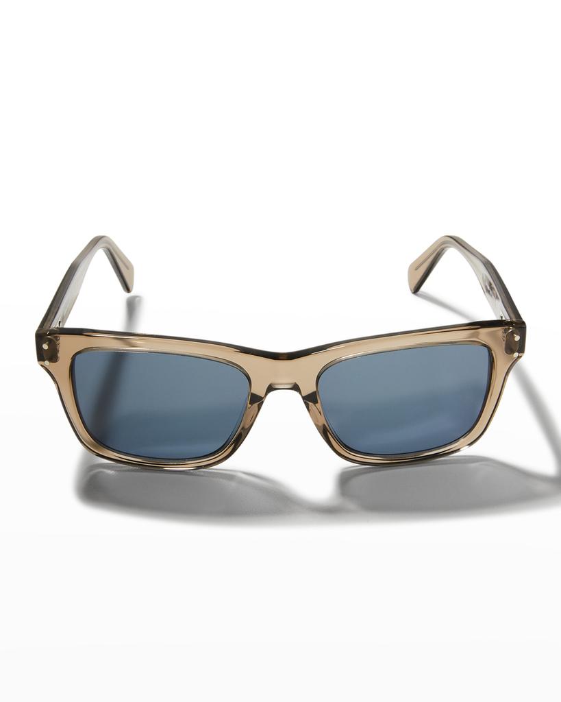 Men's Double Gancini Rectangle Sunglasses商品第3张图片规格展示