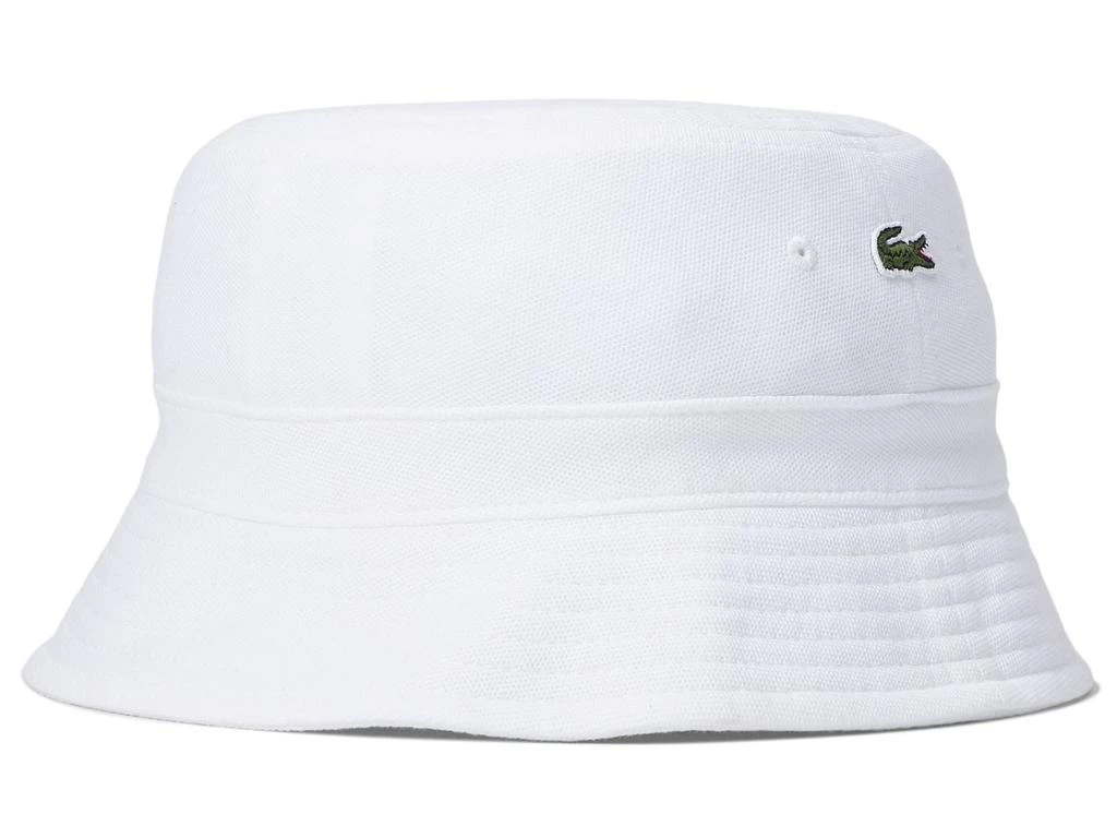 商品Lacoste|Solid Little Croc Pique Bucket Hat,价格¥262,第2张图片详细描述