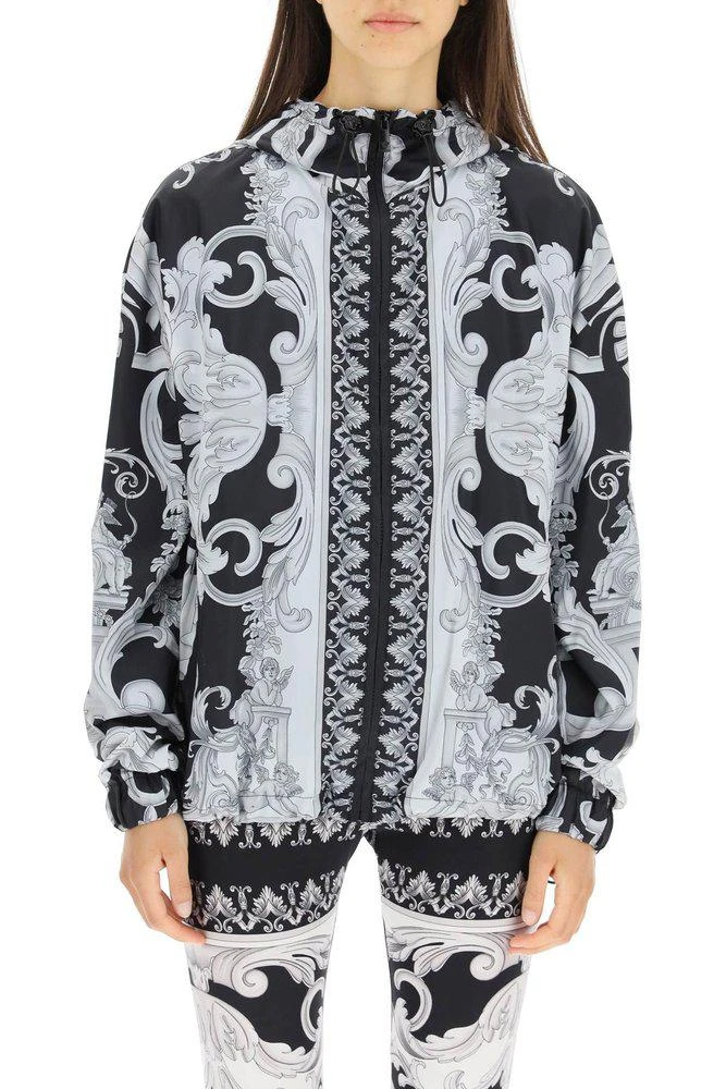 商品Versace|Versace Baroque Pattern Zip-Up Jacket,价格¥6315,第1张图片