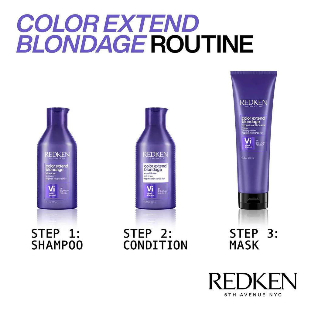 商品Redken|Redken Color Extend Blondage Shampoo 300ml,价格¥189,第5张图片详细描述