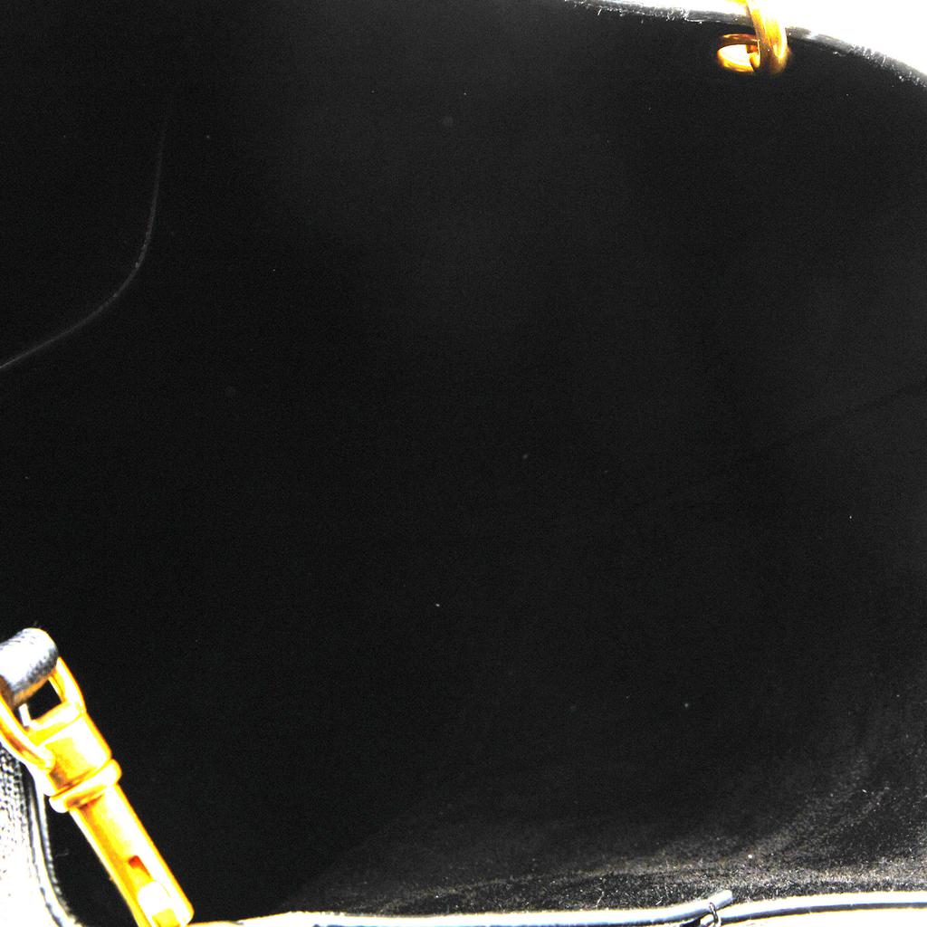 Celine Black Grained Leather Seau Sangle Bucket Bag商品第7张图片规格展示