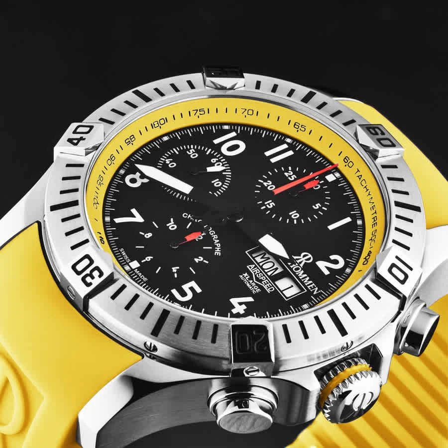 商品Revue Thommen|Air speed Chronograph Black Dial Men's Watch 16071.6738,价格¥8023,第3张图片详细描述