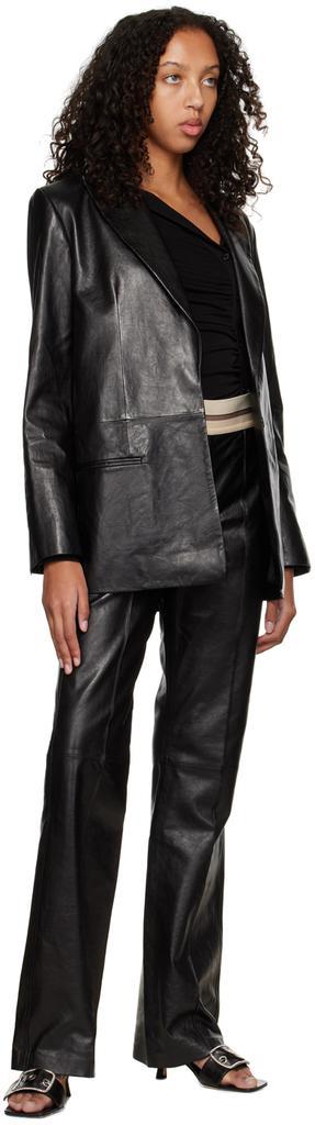 商品Helmut Lang|Black Ruched Asymmetric Shirt,价格¥2227,第7张图片详细描述