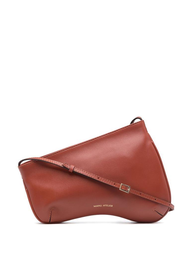 商品Manu Atelier|MANU ATELIER - Curve Bag Leather Shoulder Bag,价格¥2203,第1张图片