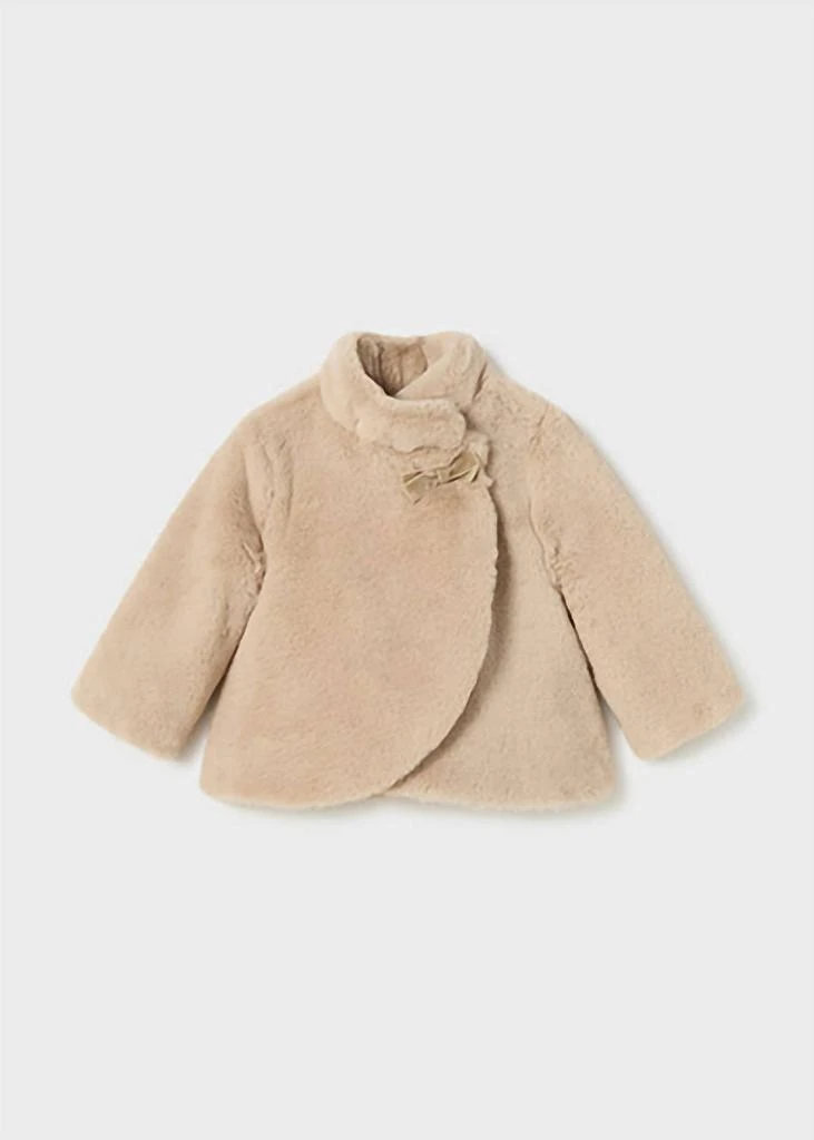 商品Mayoral|Mayoral - Baby Girls Faux Fur Coat,价格¥450,第1张图片