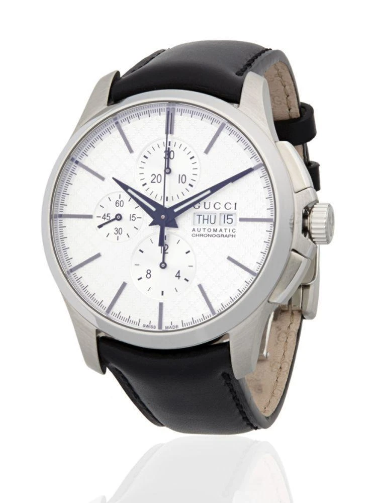 商品Gucci|Stainless Steel Automatic Leather-Strap Watch,价格¥10349,第1张图片