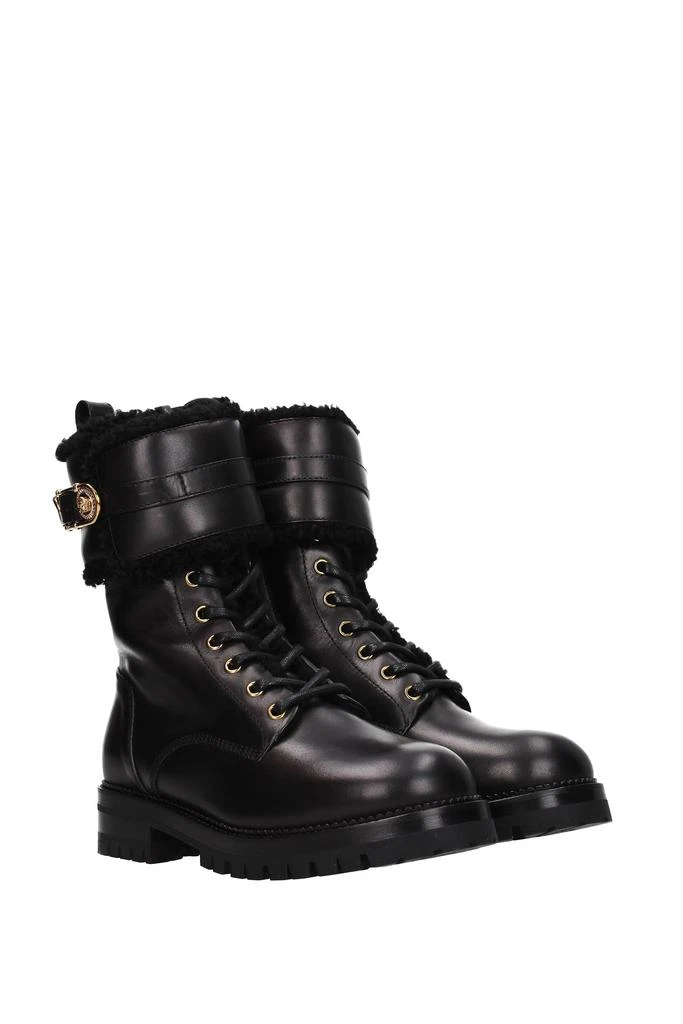 商品Versace|Ankle boots Leather Black,价格¥5236,第2张图片详细描述