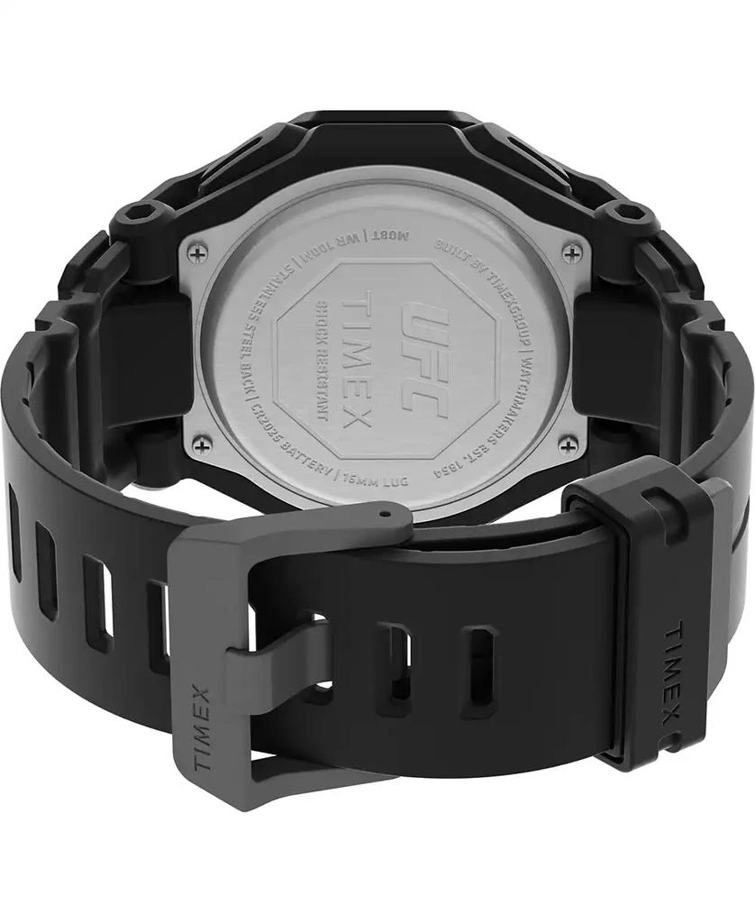 商品Timex|UFC Men's Quartz Colossus Resin Black Watch, 45mm,价格¥1384,第4张图片详细描述