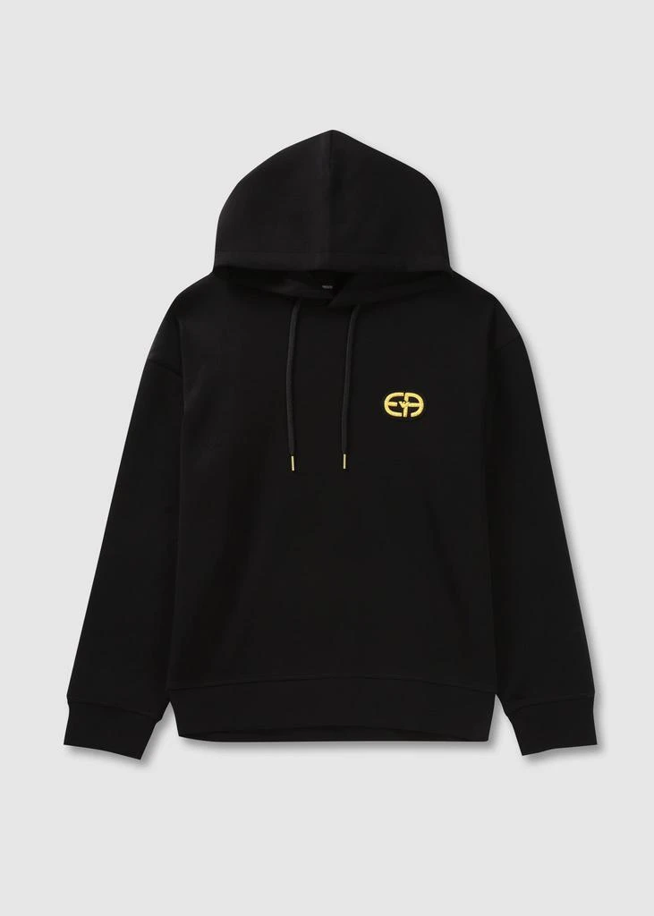 商品Emporio Armani|Emporio Armani Mens Gold Ea Hoodie In Black,价格¥1116,第1张图片