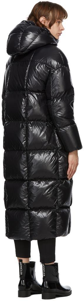 商品Moncler|Black Down Parnaiba Long Coat,价格¥17884,第5张图片详细描述