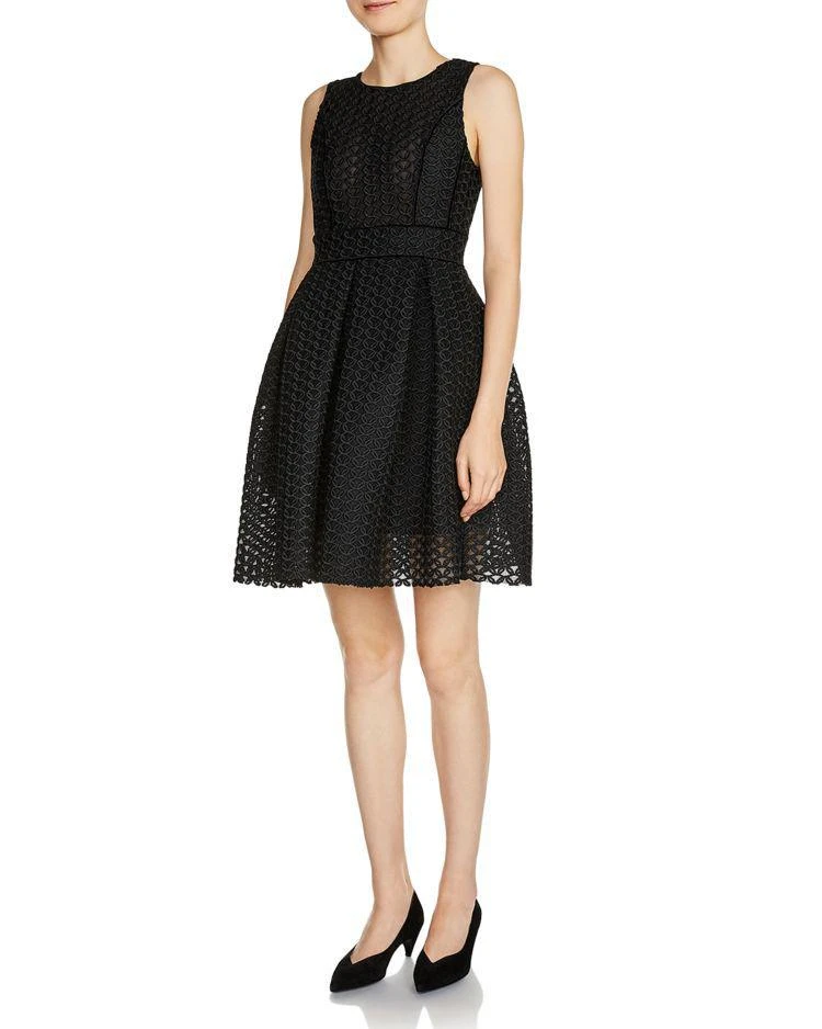 商品Maje|Rosianne Jacquard Fit-and-Flare Dress,价格¥1833,第1张图片