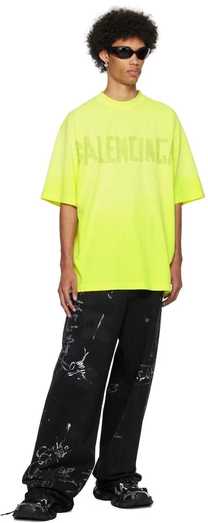 商品Balenciaga|Yellow Tape Type T-Shirt,价格¥6688,第4张图片详细描述