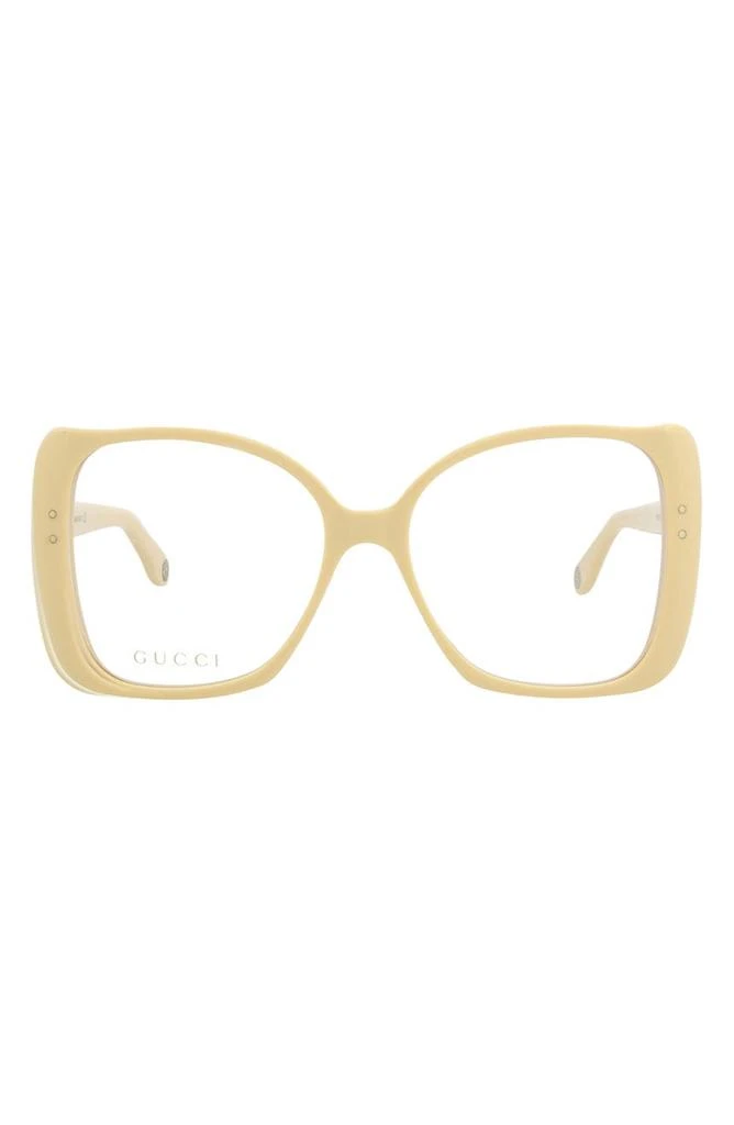 商品Gucci|55mm Oversize Fashion Optical Glasses,价格¥1425,第1张图片