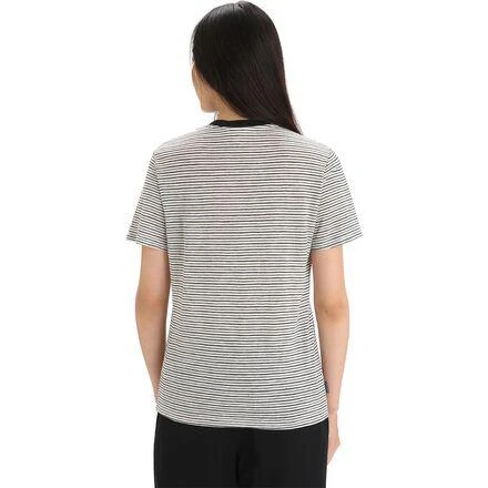 Merino Linen Short-Sleeve Stripe T-Shirt - Women's 商品